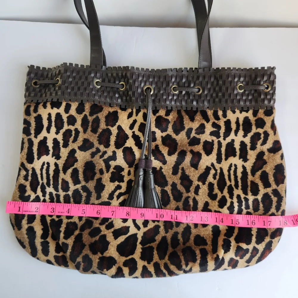 Vintage Lancôme Leopard Print Tote Bag